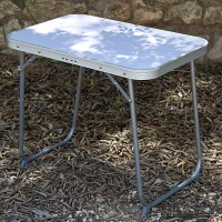 Mesa Plegable Aktive, Estructura Acero 16 Mm y Tablero MDF, 60x40x50 Cm, Malva(m-7)