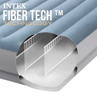 Colchón Hinchable Doble Mid-Rise Comfort con Bomba USB Fast-Fill, 152x203x36 Cm, Gris(m-8)
