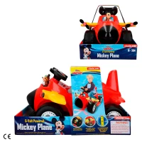Correpasillos Avión Interactivo Mickey Batería 6V 68,5x44x41 Cm, Multicolor(m-7)