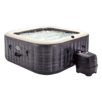 Spa Hinchable para 4 Personas Greystone Deluxe 175x175x71 Cm, Gris