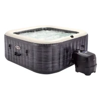 Spa Hinchable para 4 Personas Greystone Deluxe 175x175x71 Cm, Gris(m-1)
