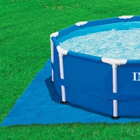 Tapiz Suelo Piscina INTEX Protector Reforzado 472x472x0 Cm, Azul(m-2)