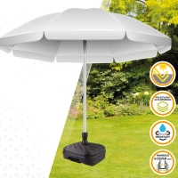Base para Sombrilla Cuadrada de Poliresina para Mástiles 33-48 Mm, 56x56x40 Cm, Antracita(m-2)
