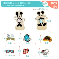 Juego Magnético de Madera Woomax Disney, 34x3x28 Cm, Multicolor(m-6)