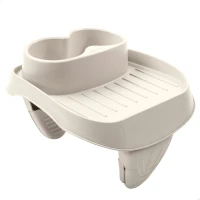 Soporte Bebidas para Spa Intex Desmontable 2 Portavasos, 26x22x18 Cm, Crema(m-1)