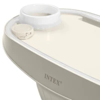 Bandeja Soporte Bebidas INTEX para Spa con Luces LED y 2 Posavasos, 45x26x16 Cm, Crema(m-5)