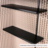 Armario Exterior Vertical 1.500 L Rough Cut™ 143x74x174 Cm, Marrón(m-7)