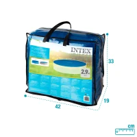 Cobertor Solar INTEX para Piscina Easy Set y Metal Frame, 290 Cm, Azul(m-8)
