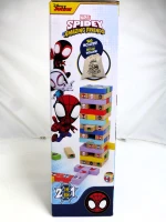 Juego de Bloques de Madera 2 en 1 Spidey, 11x8x27 Cm, Multicolor(m-11)