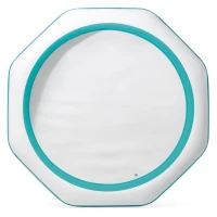 Piscina Hinchable Familiar Octogonal Intex, 254x254x56 Cm, Azul(m-7)