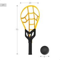 Set Raquetas Trac-Ball Wham-O Grandes para Niños, 46x10,5x30,5 Cm, Amarillo/Negro(m-4)