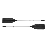 Set de 2 Remos Desmontables de Aluminio, 137 Cm, Gris