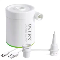 Mini Hinchador Eléctrico QuickFill 200 USB, 8x7x8 Cm, Negro(m-1)