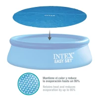 Cobertor Solar INTEX para Piscinas Ø488 Cm, Ø470 Cm, Azul(m-5)