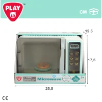 Microondas de Juguete Play con Luz y Sonido, 24x11x17 Cm, Multicolor(m-7)
