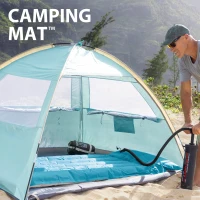 Colchoneta Hinchable Individual INTEX Camping Mats, 67x184x17 Cm, Gris y Azul(m-2)