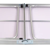 Mesa Ping Pong Plegable de Camping, Aluminio 25 Mm y Tablero MDF Antideslizante, 160x80x70 Cm, Azul(m-6)