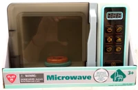 Microondas de Juguete Play con Luz y Sonido, 24x11x17 Cm, Multicolor(m-9)