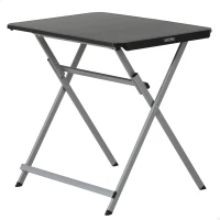 Mesa Auxiliar Plegable Rectangular, 75x50,5x66 Cm, Negra(m-1)