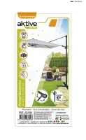 Parasol Excéntrico Mástil Lateral Aluminio, Ø300 Cm, Gris(m-6)