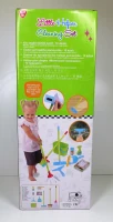 Set de Limpieza Infantil con 10 Accesorios, 25x10x66 Cm, Verde(m-6)