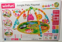 Gimnasio para Bebés Jungla Acolchado 3 en 1, 77x77x46 Cm, Multicolor(m-6)