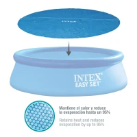 Cobertor Solar INTEX para Piscina Easy Set y Metal Frame, 290 Cm, Azul(m-5)