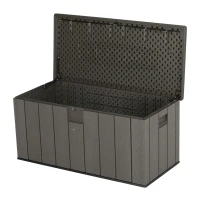 Baúl para Jardín Ultrarresistente con Protección UV, 150x72x69 Cm, Marrón(m-2)