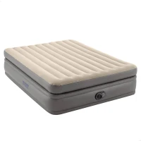 Colchón Hinchable Doble Prime Comfort Elevated con Hinchador Eléctrico, 152x203x51 Cm, Gris(m-1)