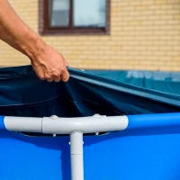 Cobertor Piscina Rectangular Intex 0,18 Mm, 300x200 Cm, Azul Marino(m-7)