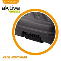 Base para Sombrilla Cuadrada de Poliresina para Mástiles 33-48 Mm, 56x56x40 Cm, Antracita(m-3)