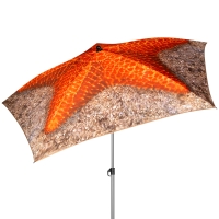 Sombrilla de Playa 8 Varillas Regulable Reclinable, 180x180x210 Cm, Multicolor