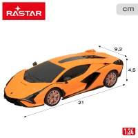 Coche Teledirigido Lamborghini Sián FKP 37 Escala 1:24 21x9,2x4,5 Cm, Naranja(m-6)