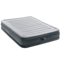 Colchón Hinchable Fiber-Tech Comfort-Plush, 137x191x33 Cm, Gris