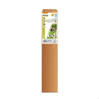 Parasol Cuadrado con Manivela y Mástil de Aluminio, 300x300x275 Cm, Crema(m-6)