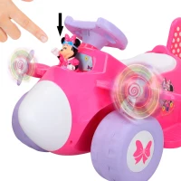 Correpasillos Avión Minnie Interactivo Batería 6V, 69x44,5x41,5 Cm, Rosa(m-2)