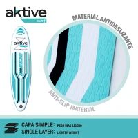 Tabla Paddle Surf Hinchable All-Round Iniciación, 320x81x15 Cm, Verde Azulado(m-5)