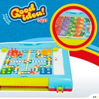Pizarra Infantil Doble Cara 3 en 1 Plegable, 34x6,5x33,5 Cm, Multicolor(m-5)