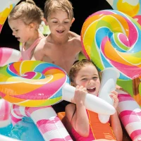 Centro de Juegos Hinchable Intex, 2 Piscinas y Tobogán, 295x191x130 Cm, Multicolor(m-3)