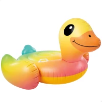 Pato Hinchable Infantil con 2 Asas y 2 Cámaras, 147x147x81 Cm, Amarillo(m-1)