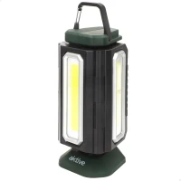 Foco LED Exterior Aktive Triple 1500 Lúmenes con Base Imantada y Powerbank, 10x10x20 Cm, Negro(m-1)