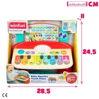 Piano Táctil Bebé Winfun con Luz, Sonidos y 8 Teclas, 27x18x16 Cm, Multicolor(m-7)