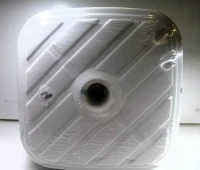 Base para Sombrilla Cuadrada con Rosca Ajustable para Mástil 33-48 Mm, 56x56x40 Cm, Blanco(m-9)