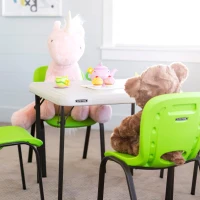 Mesa Plegable Infantil Lifetime Cuadrada, 61x61x53,5 Cm, Crema(m-5)
