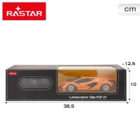 Coche Teledirigido Lamborghini Sián FKP 37 Escala 1:24 21x9,2x4,5 Cm, Naranja(m-7)