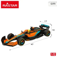 Coche Teledirigido McLaren MCL36 Escala 1:12 con Licencia Oficial, 53x22,5x17 Cm, Naranja(m-6)
