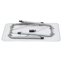 Mesa Plegable Camping Altura Regulable, 80x60x50/69 Cm, Malva(m-2)