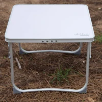 Mesa Plegable Ultraligera Antivuelco, 40x3x40 Cm, Malva(m-7)