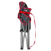 Silla Baja Plegable de Camping Poliéster 600D y Estructura de Acero, 15x15x70 Cm, Gris(m-2)