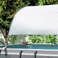 Toldo Piscinas Tubulares con Protección UV+50, 180 Cm, Azul(m-5)